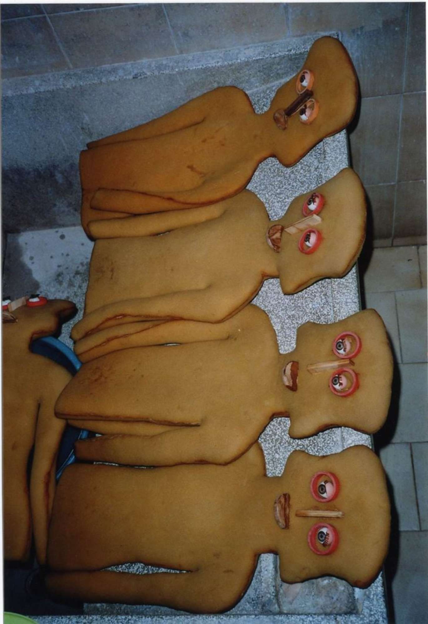 Nucleo della collana durante il restauro